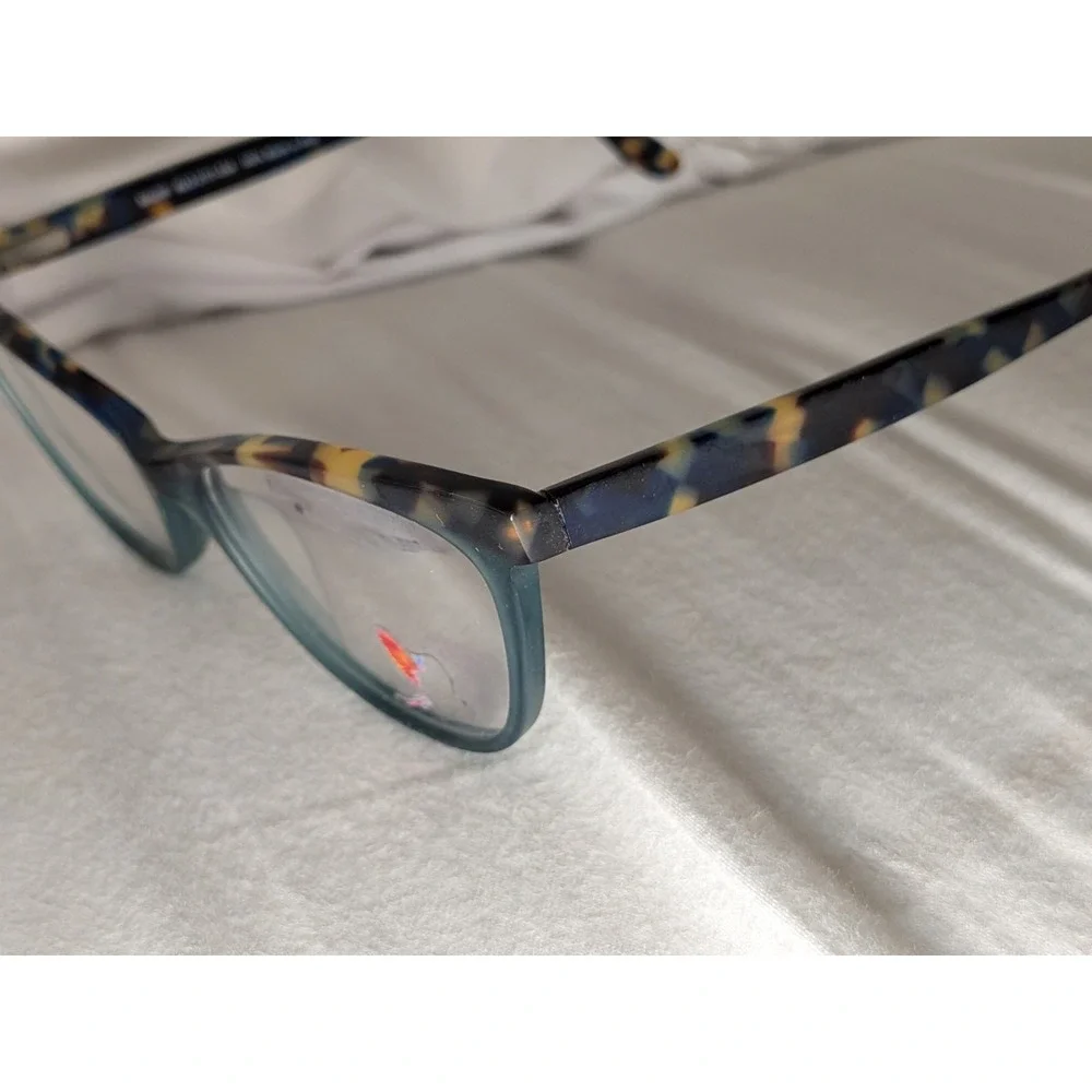 Maui Jim Plastic Eyeglasses - MJO 2111-55A - 52-16 - Matte Blue Green Tortoise